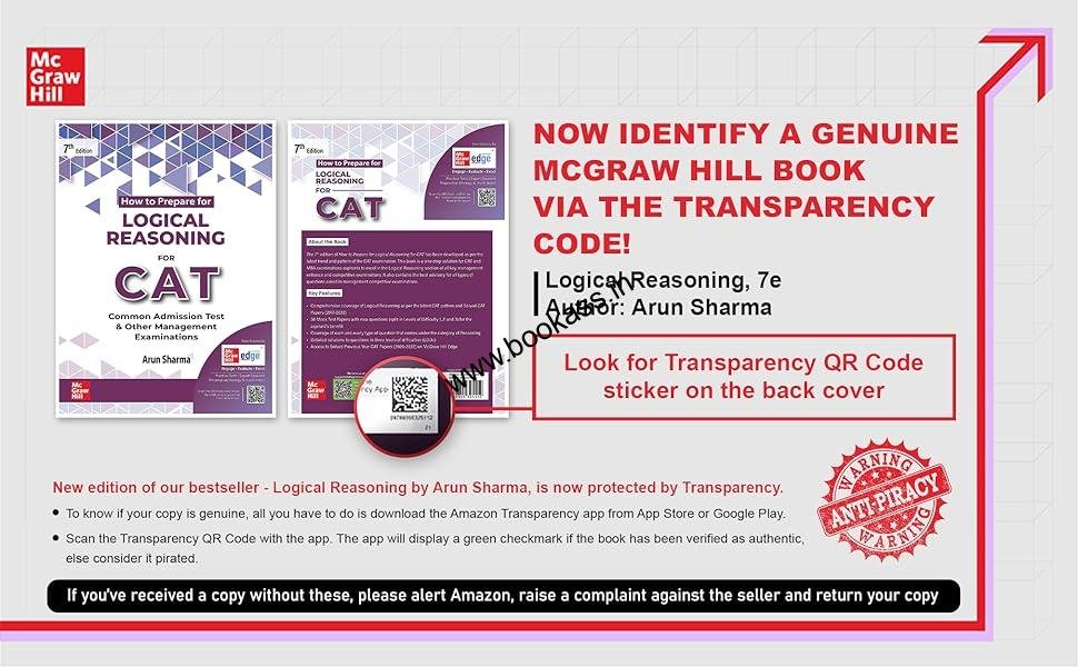 Logical Reasoning By Arun Sharma | CAT | GMAT - Bharatiyam Store
