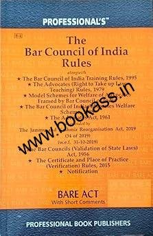 Bar Council Of India Rules Alongwith Allied Rules & Advocates Act, 1961 ...