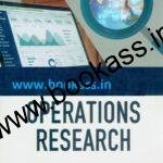 Operations Research By Punam Agarwal For Bcom 6th semester | PU Chandigarh | Kalyani Publishers
