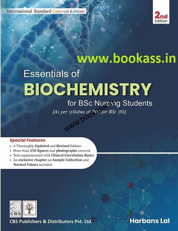 Essentials of Biochemistry By Harbans Lal | BSc Nursing | CBS ...