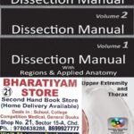 Dissection Manual with Regions & Applied Anatomy (3 Vol. Set) By Navis Mercy