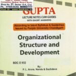 Organizational Structure and Development For MA Sociology | SOC O 932