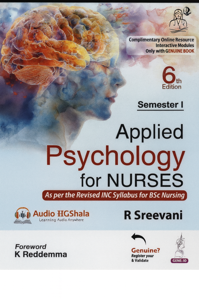 Applied Psychology for Nurses Semester 1 By R Sreevani - Bharatiyam Store